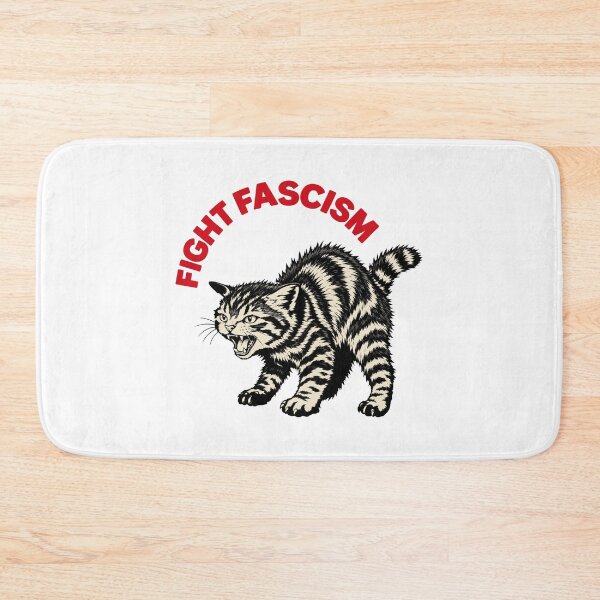 Item preview, Fierce Tabby Fight Fascism Anti-Fascist Cat Protest Vintage Graphic designed and sold by yashuna.