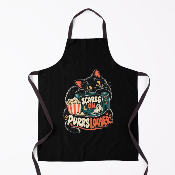 Artikelvorschau, Scares On Purrs Louder Black Cat Horror entworfen und verkauft von MOTIFOLK.