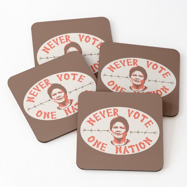 Aperçu de l'œuvre Ne jamais voter pour One Nation - Anti Pauline Hansen créée et vendue par Picket Club.