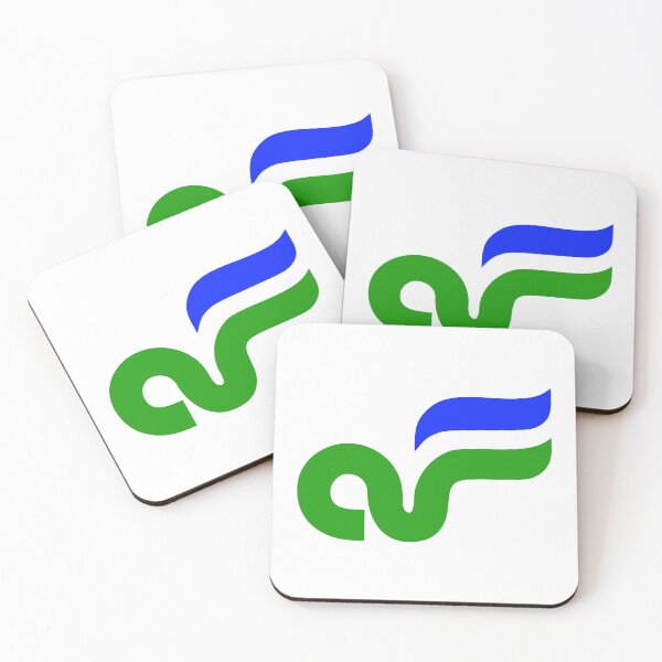 Item preview, Air Florida Airline Logo Green Blue Abstract Wing Emblem designed and sold by Ahti  I Sulin.