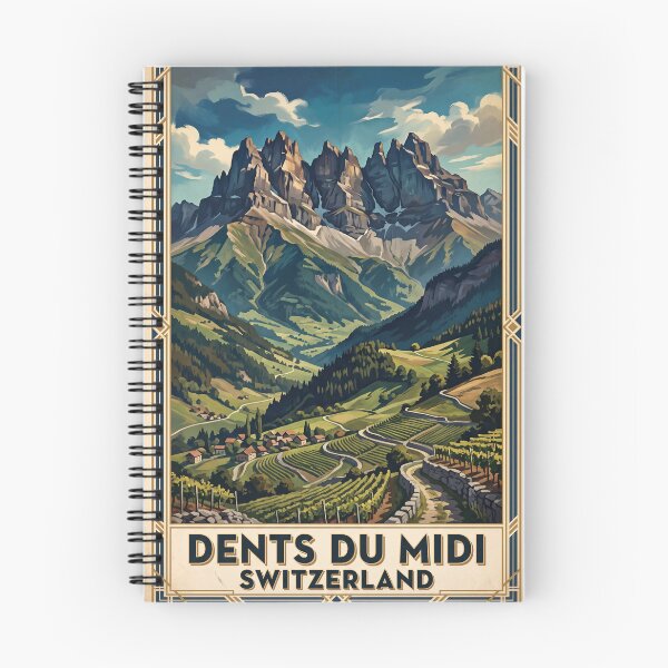 Item preview, Dents du Midi Switzerland Vintage Travel – Valais Alps Champery Val d'Illiez Alpine Pasture designed and sold by Bomax121.