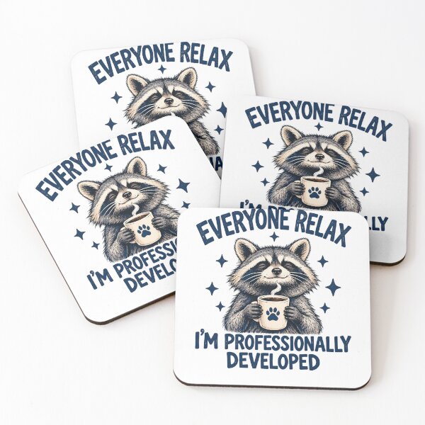Item preview, Everyone Relax I'm Professionally Developed Raccoon Coffee designed and sold by SuperFashion.