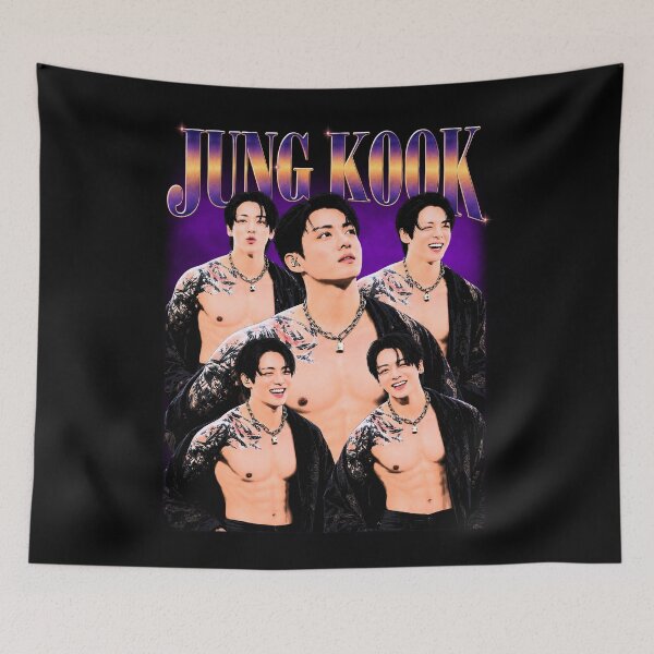 Artikelvorschau, Kookie Jungkook BTS Bootleg Portrait Collage entworfen und verkauft von yashuna.