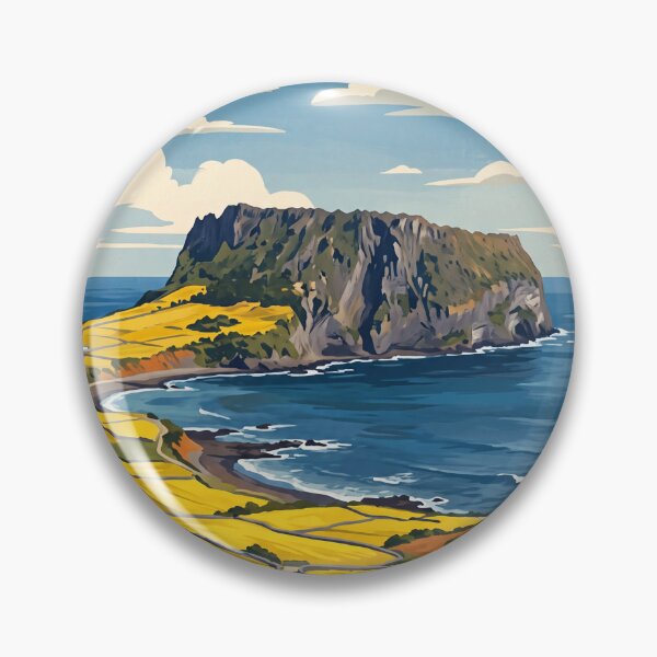Artikelvorschau, Jeju-Insel, Südkorea – Vintage-Reise: Hallasan Seongsan Sonnenaufgangsgipfel – Haenyeo-Taucher entworfen und verkauft von Bomax121.