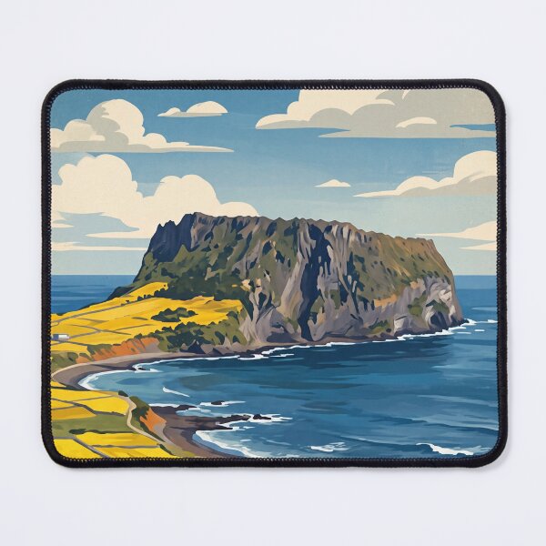 Item preview, Jeju Island South Korea Vintage Travel – Hallasan Seongsan Sunrise Peak Haenyeo Divers designed and sold by Bomax121.
