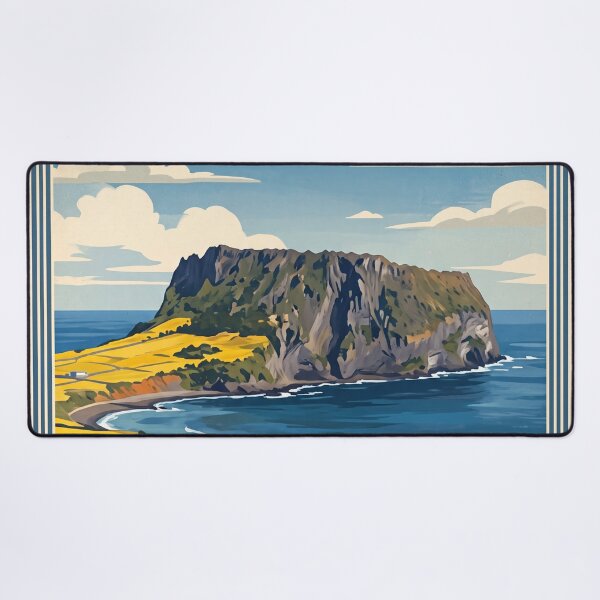 Item preview, Jeju Island South Korea Vintage Travel – Hallasan Seongsan Sunrise Peak Haenyeo Divers designed and sold by Bomax121.