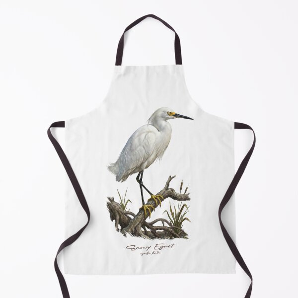 Item preview, Snowy Egret in Mangrove Swamp Bird Illustration designed and sold by Takeda-art.