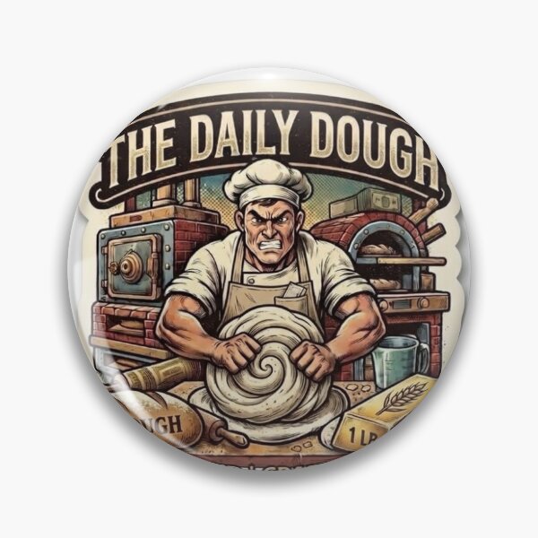 Item preview, The Daily Dough | Rise and Grind Baker Sticker designed and sold by abfuze.