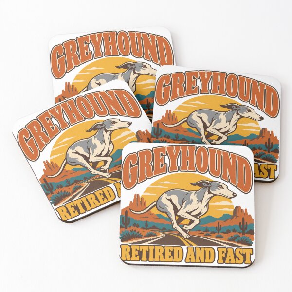 Item preview, Greyhound Gift - Retired And Fast designed and sold by RedRubyBubble.