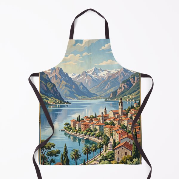Item preview, Lake Maggiore Italy Vintage Travel – Borromean Islands Isola Bella Stresa Piedmont designed and sold by Bomax121.
