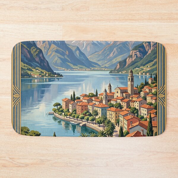 Item preview, Lake Maggiore Italy Vintage Travel – Borromean Islands Isola Bella Stresa Piedmont designed and sold by Bomax121.