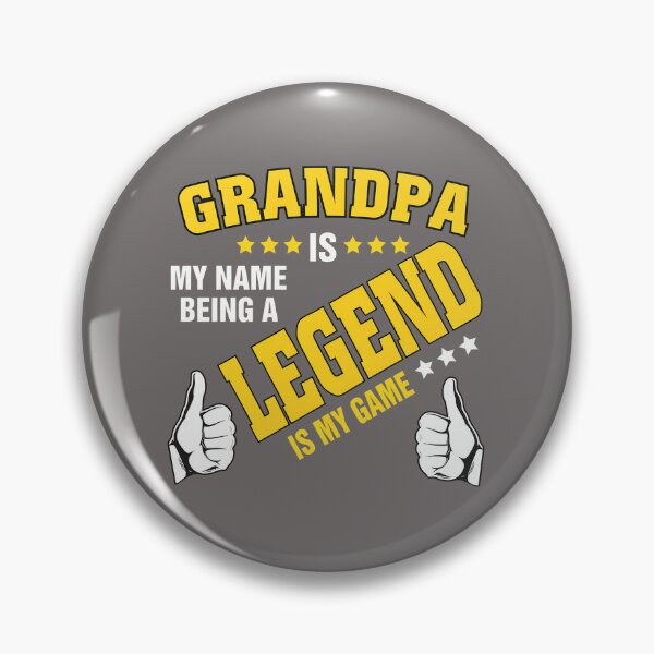 Item preview, Grandpa Legend Game Thumbs Up Retro T-Shirt-60 designed and sold by JuliaGutgesel.