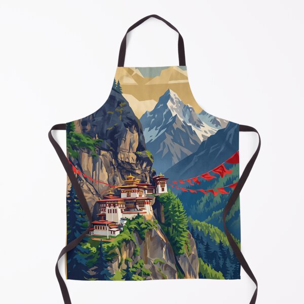 Item preview, Viajes de época al Himalaya de Bután: Nido del Tigre, Valle de Paro, Dzong, Banderas de oración designed and sold by Bomax121.