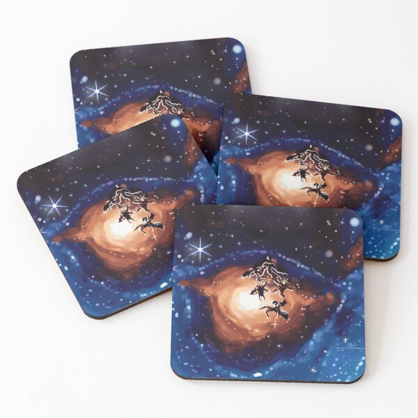 Item preview, Surreal Cosmic Dreamscape With Falling Figures designed and sold by NeonCosmic.