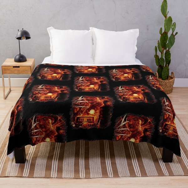 Item preview, Nightmare Slasher Demon Claws Burning House Painting designed and sold by Vuong88tNong.