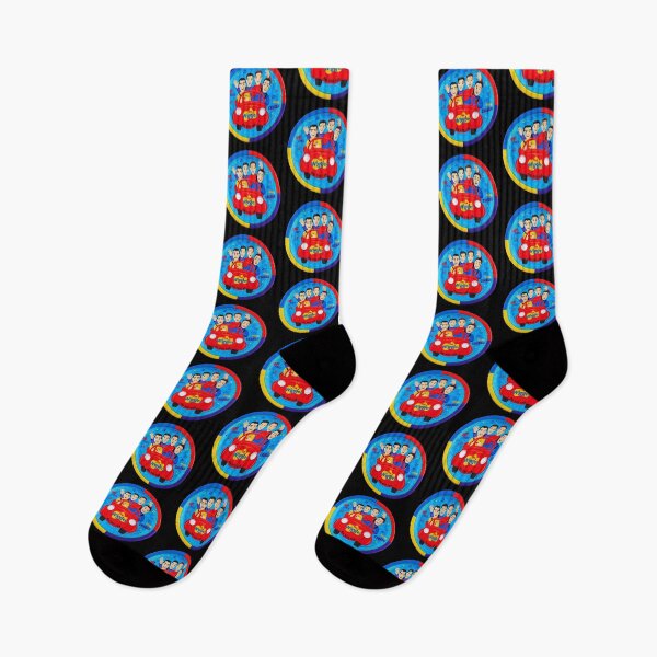 Item preview, the wiggles fun kids colourful music design designed and sold by KupuKupu Malam.