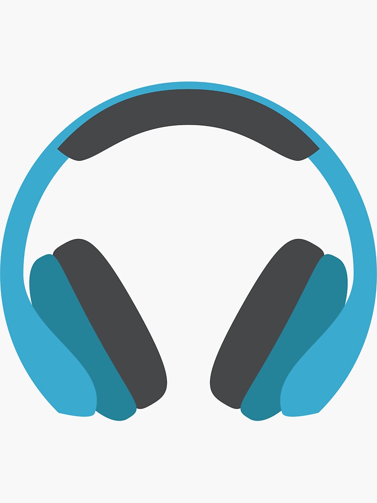 "Headphone emoji" Sticker for Sale by CleanOnPoint Redbubble