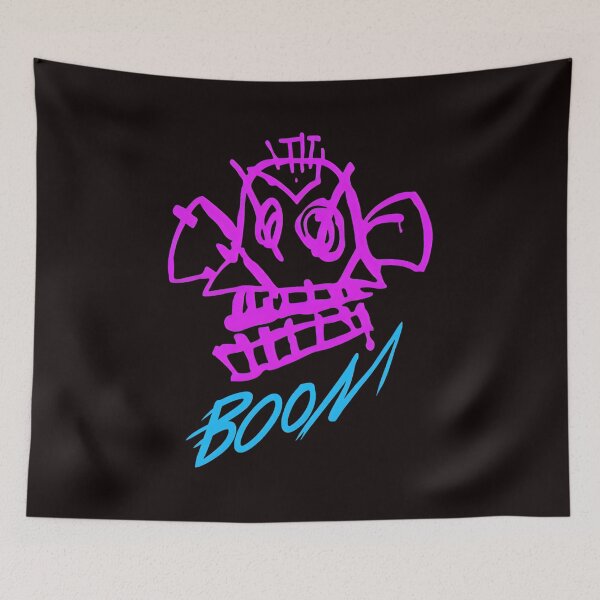 Item preview, Edgy Monkey Skull BOOM Graffiti Art designed and sold by Scratch-Rainbow.