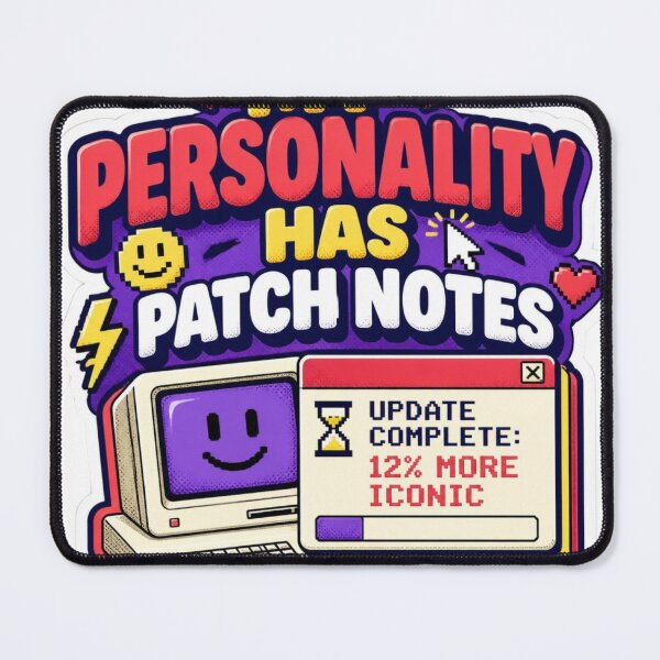 Item preview, My Personality Has Patch Notes Sticker - Retro Computer Gamer & Tech Humor designed and sold by echotiyan.