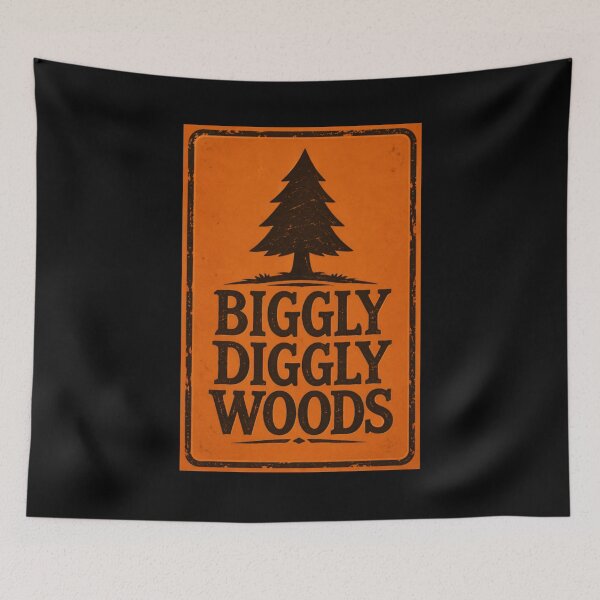 Item preview, Biggly Diggly Woods in Orange designed and sold by BGDDesigns.