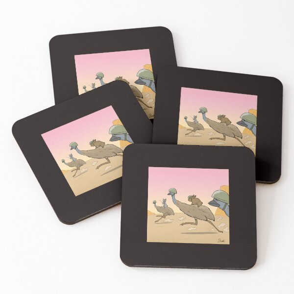 Item preview, Emu Riders Desert Adventure Military Helmets designed and sold by Scratch-Rainbow.