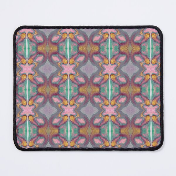 Item preview, Boho Pink Emerald Gold Butterfly Tile Pattern - Throw Pillow designed and sold by ArithraStudio.