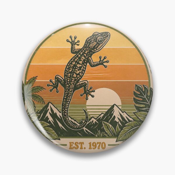 Item preview, Retro Gecko Whisperer Cute Reptile Enthusiast Sunset designed and sold by GlaSher.