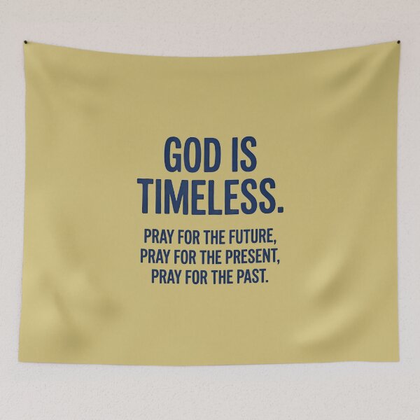 Item preview, God Is Timeless – Christian Faith & Prayer Quote designed and sold by FrozenFits.