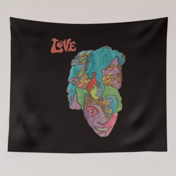 Item preview, Psychedelic LOVE Face Collage Art designed and sold by Scratch-Rainbow.