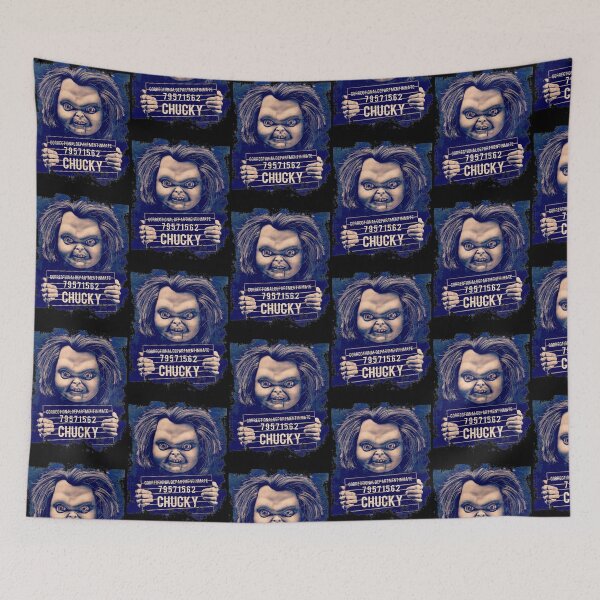 Item preview, Creepy Evil Doll Mugshot Retro Horror Character Art designed and sold by Kyp5srDut.