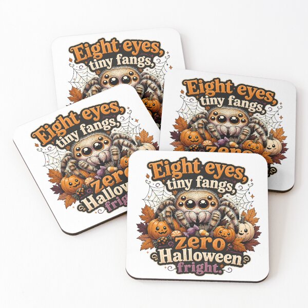 Item preview, Jumping Spider Halloween Shirt | Eight Eyes Tiny Fangs Zero Fright designed and sold by CuteDesignables.