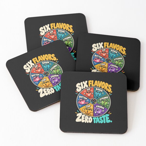 Item preview, Six Flavors Zero Taste Funny Quark Physics designed and sold by MOTIFOLK.