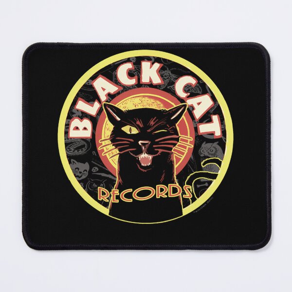 Item preview, Vintage Black Cat Record Store Emblem designed and sold by AdelleEmm53.