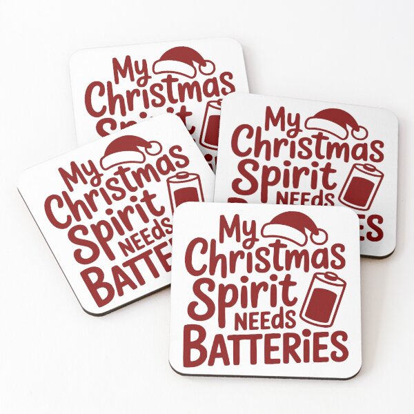 Item preview, My Christmas Spirit Needs Batteries designed and sold by theartfulaspie.