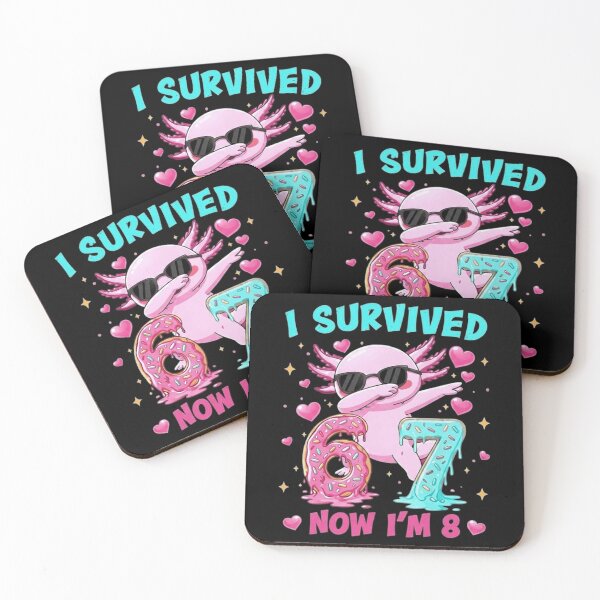 Item preview, I Survived 6 7 Now I’m 8 Funny Axolotl Birthday designed and sold by MiALopezArt.