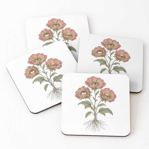 Item preview, Botanical Flowers With Human Eyes Print designed and sold by The Mellonaire.