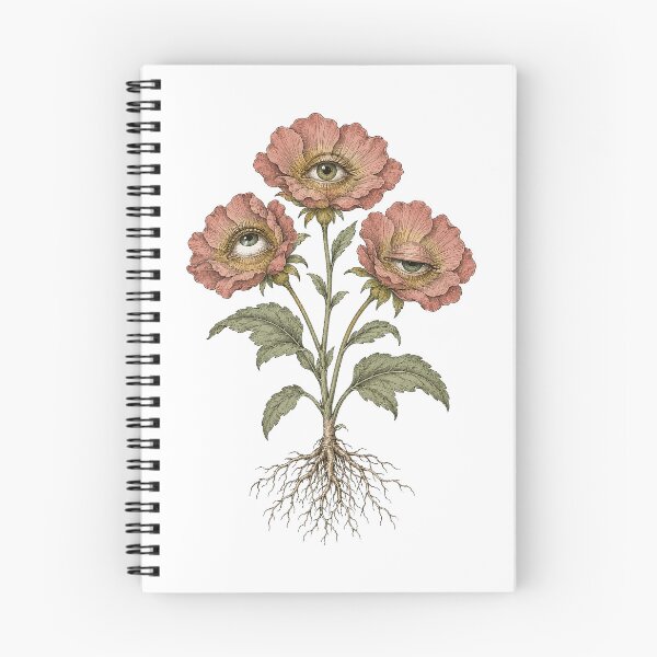 Item preview, Botanical Flowers With Human Eyes Print designed and sold by The Mellonaire.