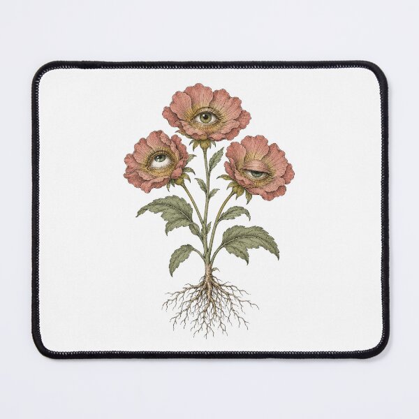 Item preview, Botanical Flowers With Human Eyes Print designed and sold by The Mellonaire.