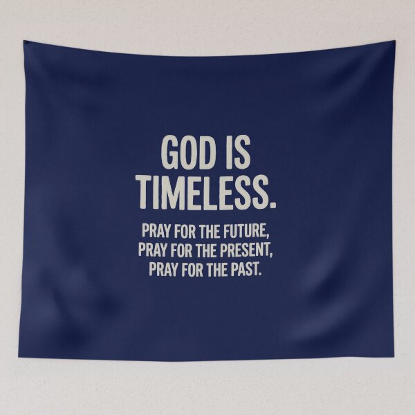 Item preview, God Is Timeless – Christian Faith & Prayer Quote designed and sold by FrozenFits.