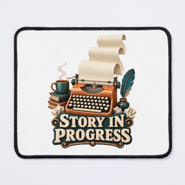Item preview, Story in Progress Typewriter Waterfall designed and sold by TrendTribeTP.