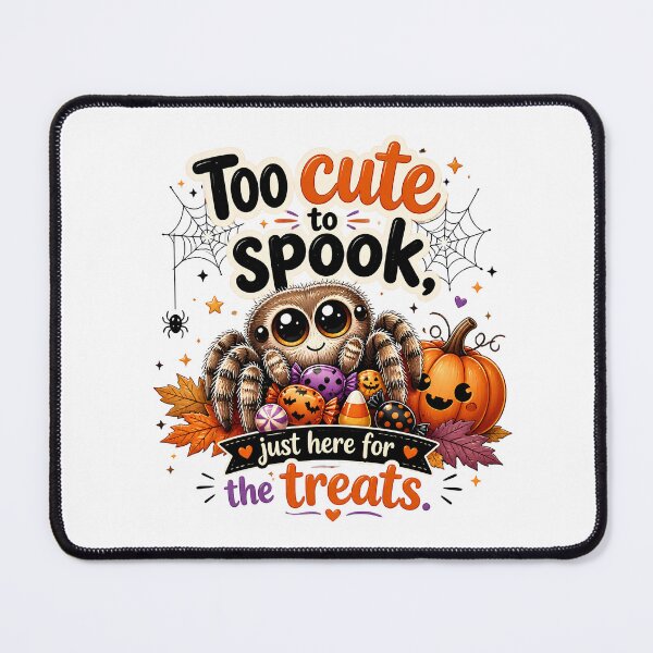 Item preview, Cute Jumping Spider Halloween Shirt | Too Cute to Spook Spider Lover Gift designed and sold by CuteDesignables.