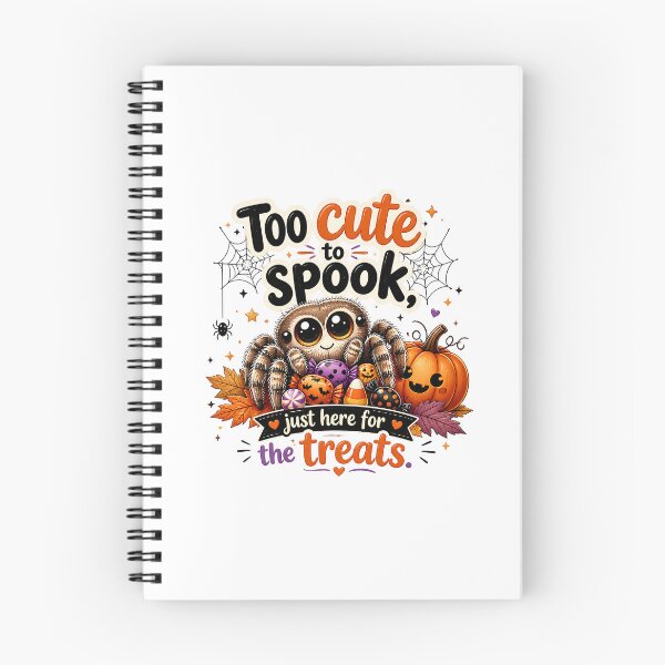Item preview, Cute Jumping Spider Halloween Shirt | Too Cute to Spook Spider Lover Gift designed and sold by CuteDesignables.