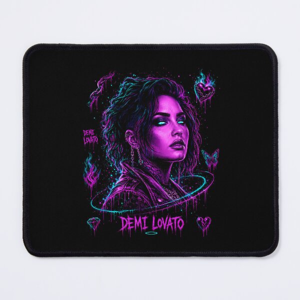 Item preview, Demi Lovato Purple Neon Portrait designed and sold by JMS-Artvintage.