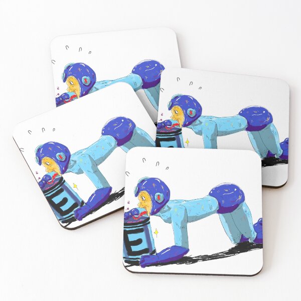 Item preview, Surreal Blue Retro Robot Energy Tank Weirdcore Cartoon designed and sold by Sarkoslaset.
