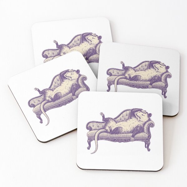 Item preview, Opossum Fainting On Victorian Couch Print designed and sold by The Mellonaire.