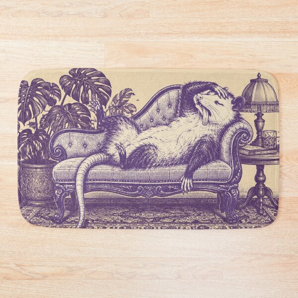 Item preview, Opossum Fainting On Victorian Couch Print designed and sold by The Mellonaire.