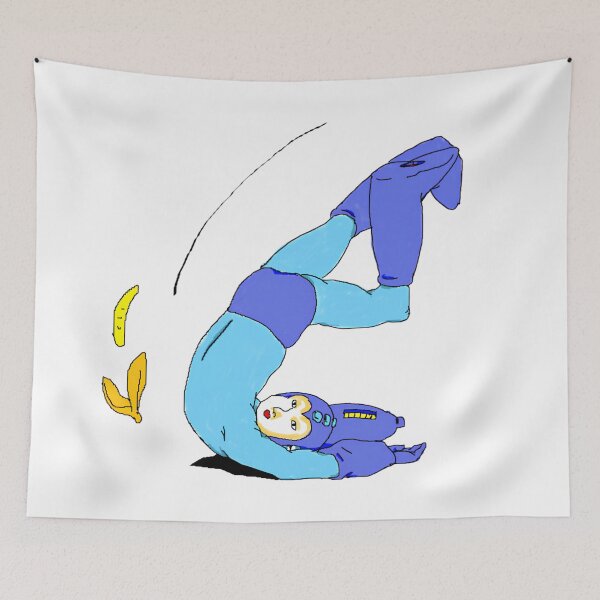 Item preview, Surreal Blue Robot Banana Slip Weirdcore Cartoon designed and sold by Sarkoslaset.