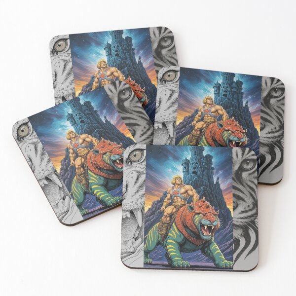 Item preview, He-Man Riding Battle Cat Castle Grayskull designed and sold by DKSH1234.