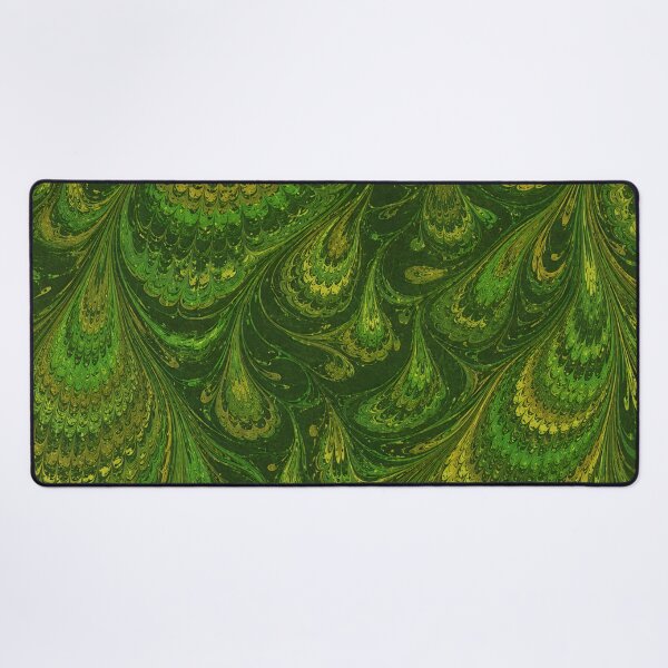 Item preview, Antique Endpaper Prints Peacock Feathers Scalloped Marbled Fans designed and sold by PinUpPizzazz.