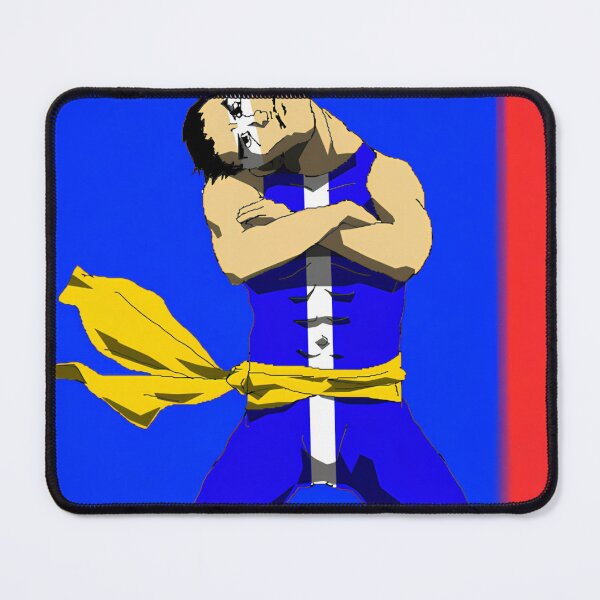 Item preview, Cursed Blue Fighter Broken Neck Weirdcore Cartoon designed and sold by Sarkoslaset.